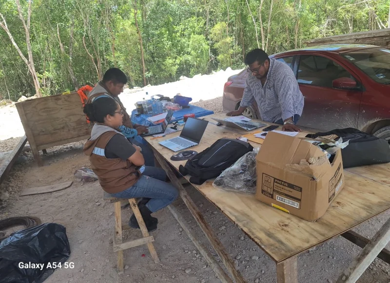 On-site technical and administrative control · Tren Maya